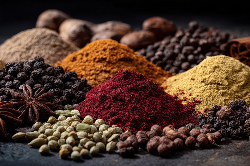 Assorted spices